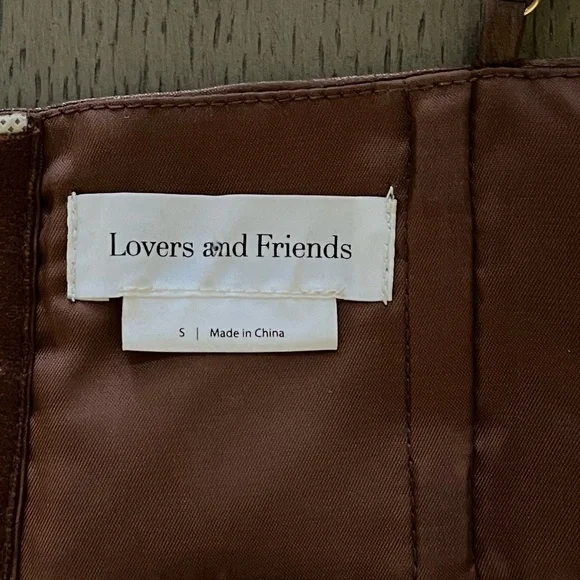 LOVERS + FRIENDS | Benny Midi Skirt & Bra Top Set in Chocolate Brown | Size S|XS - Picture 8 of 16